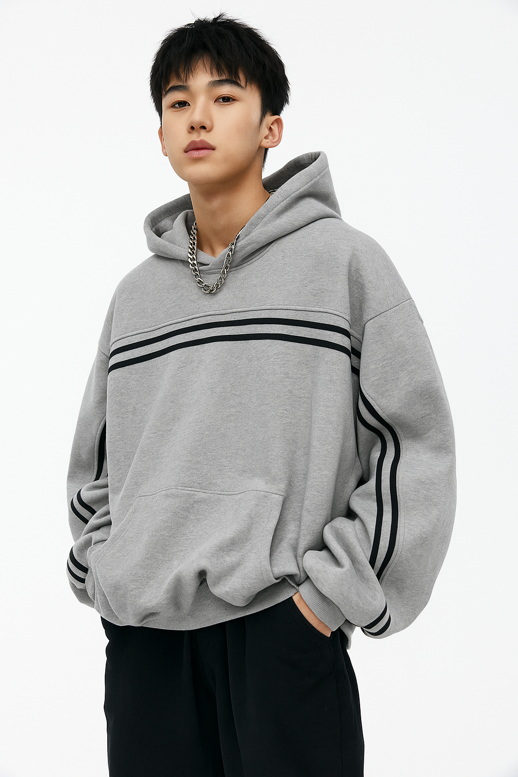 SUN FADE CONTRAST TAPE FLEECE HOODIE®