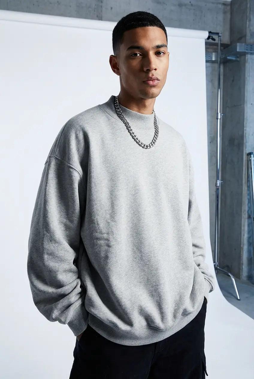 FLEECE MOCK-NECK SWEATSHIRT®
