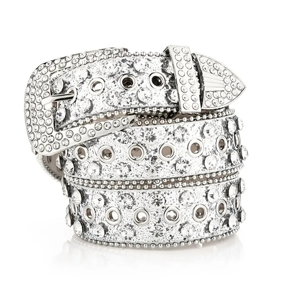 SILVER RHINESTONE BELT®