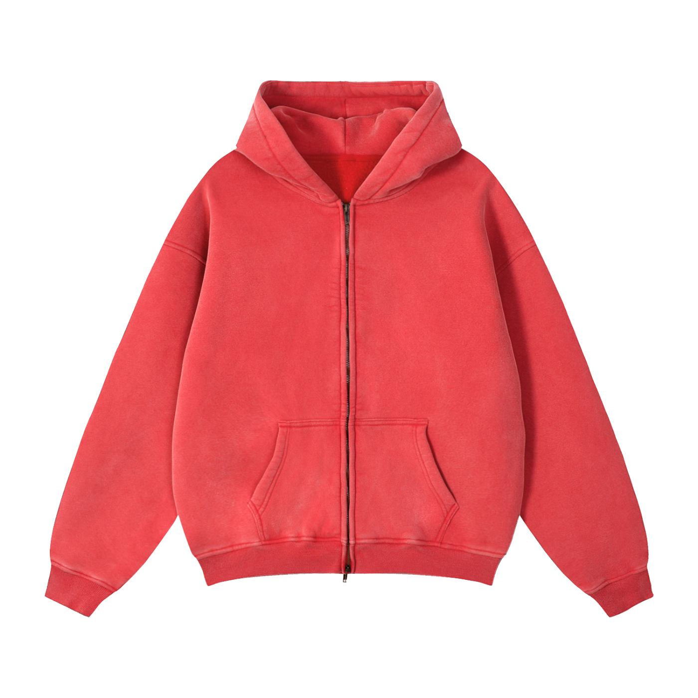 THICK BOXY ZIP-UP