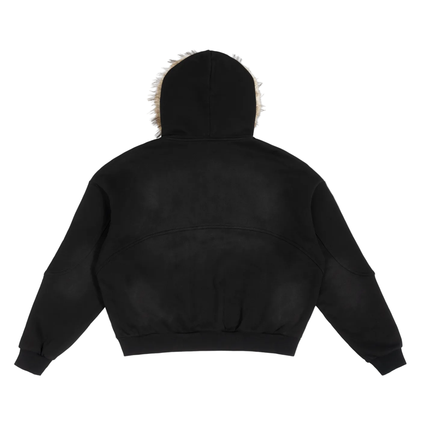 SUN FADE BOXY DETACHABLE FUR HOODIE®