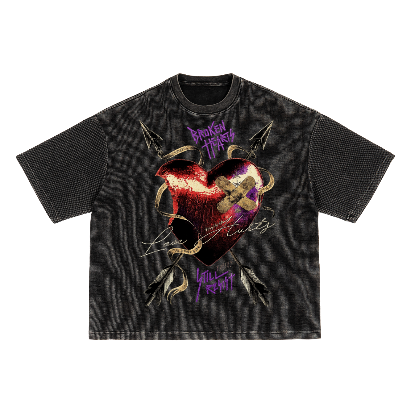 BROKEN HEARTS WASHED BOXY TEE®