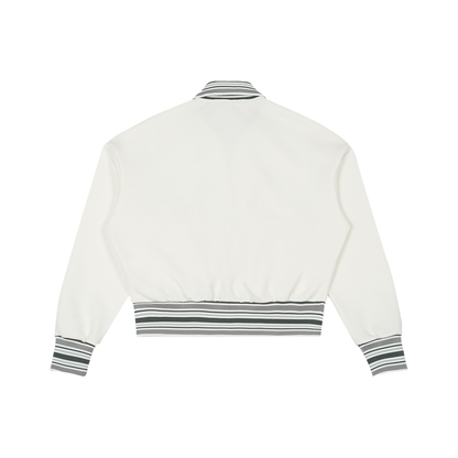 STRIPED RIB COLLAR ZIP JACKET®
