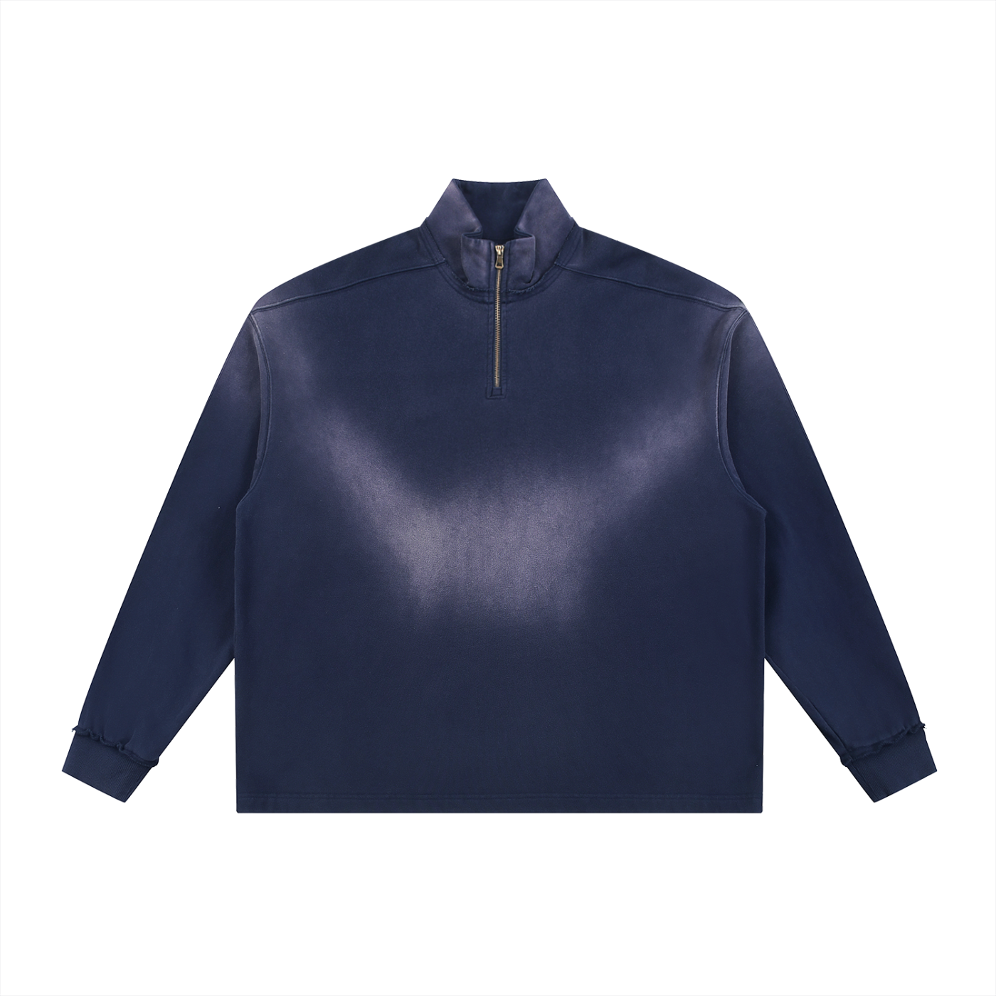 SUN FADE RAW EDGE QUARTER-ZIP SWEATSHIRT®
