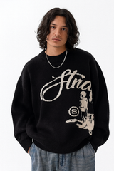 KNIT SWEATER® [OPIUM BLACK]