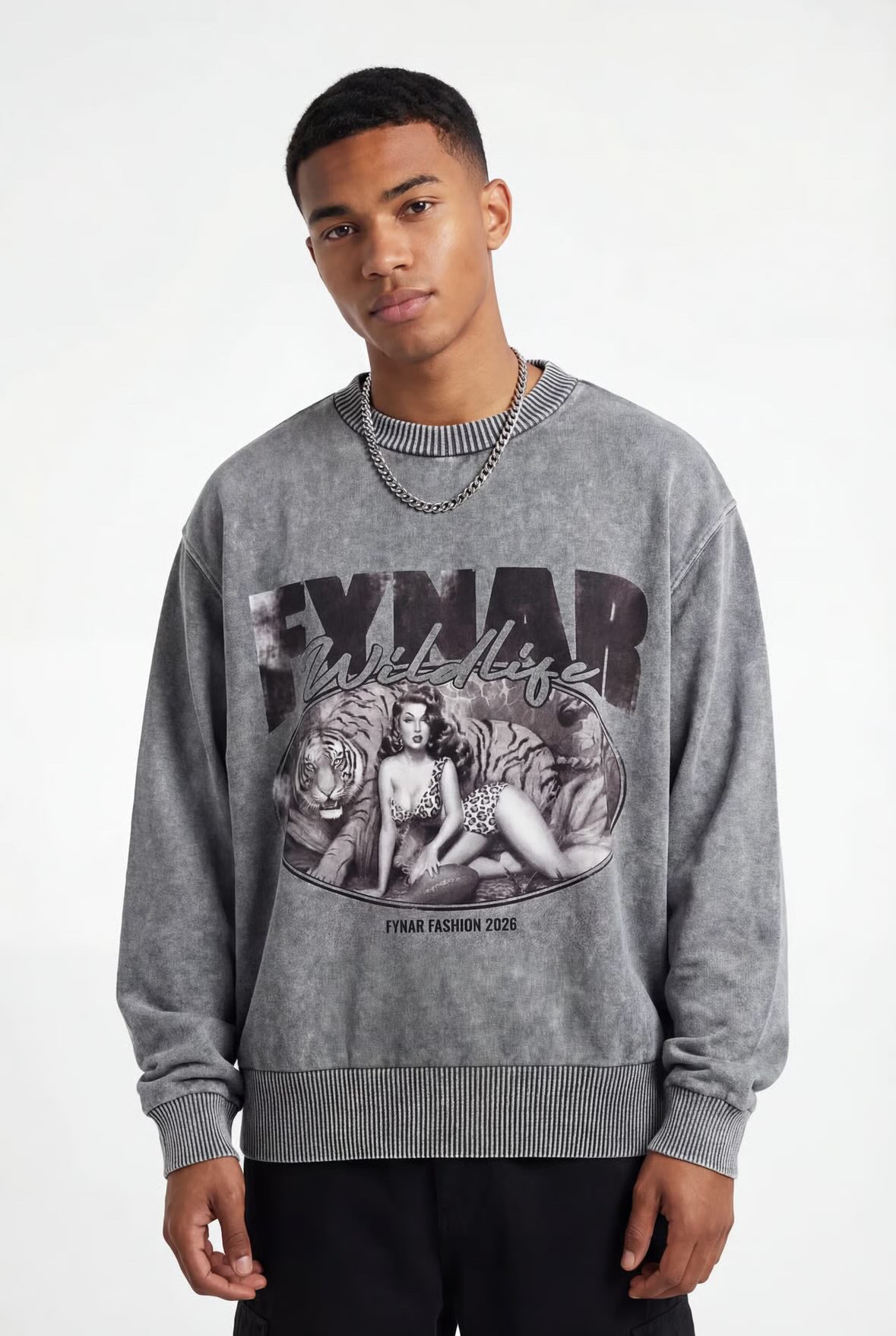 WILDLIFE ACID WASHED SWEATER®
