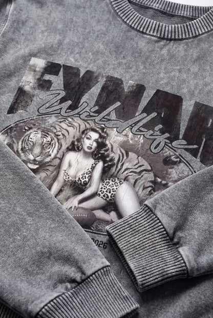 WILDLIFE ACID WASHED SWEATER®