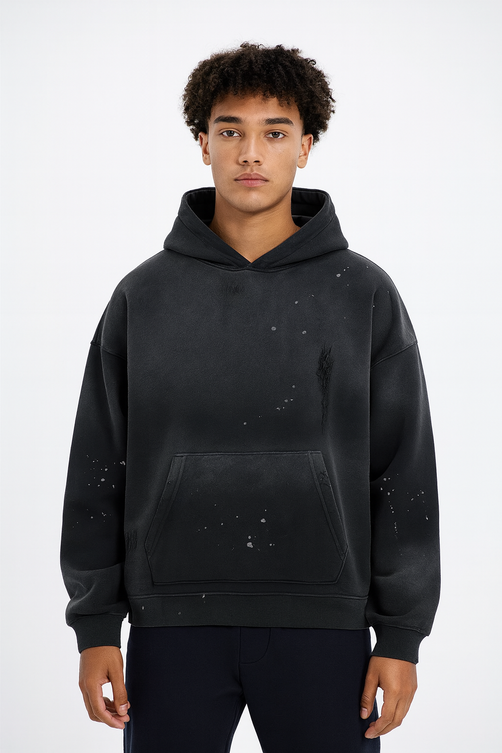 FRAYED FLEECE HOODIE®- 360 GSM