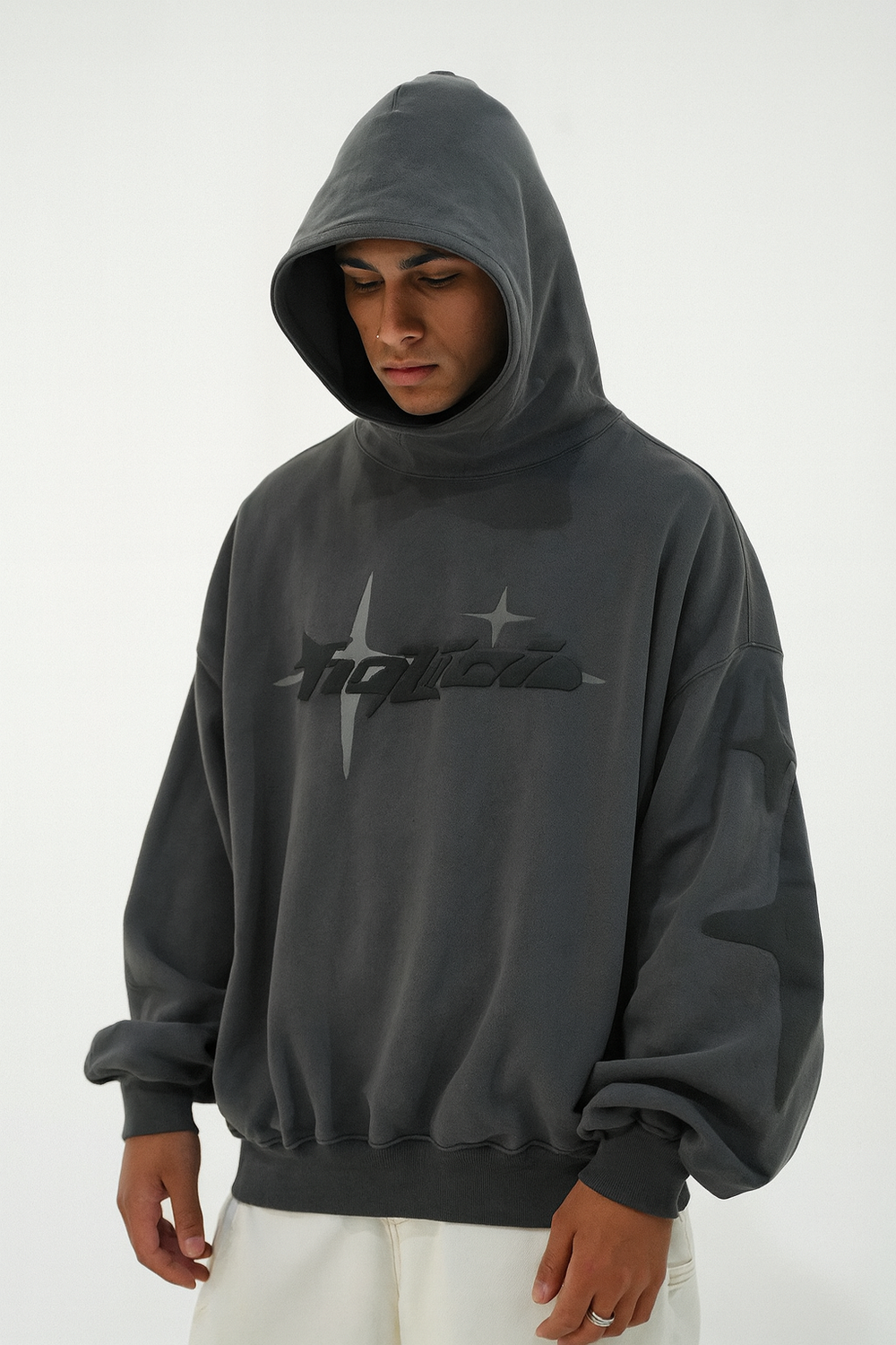 STAR HOODIE® [DARK GREY]
