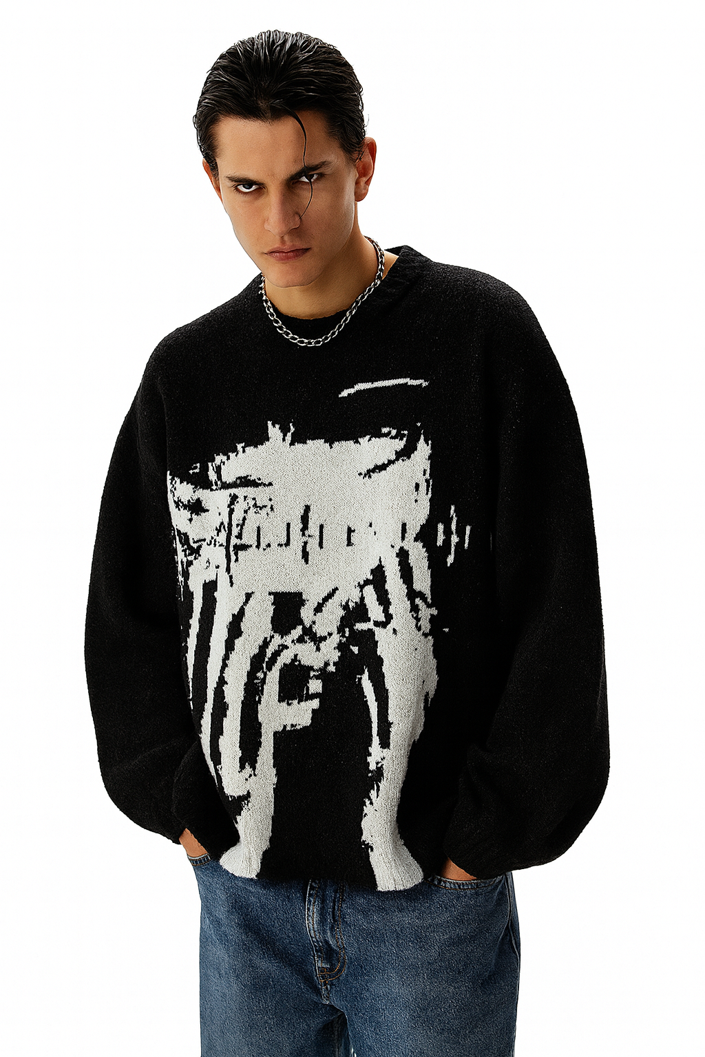 GRAPHIC KNIT SWEATER®