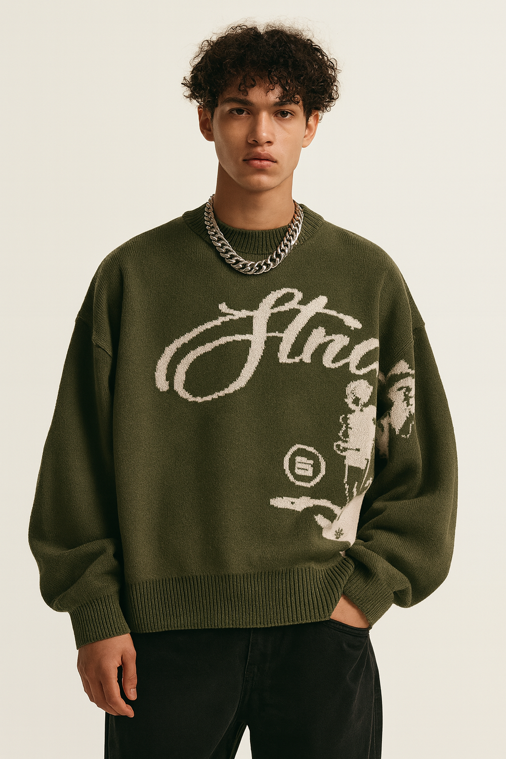KNIT SWEATER® [EMERALD]