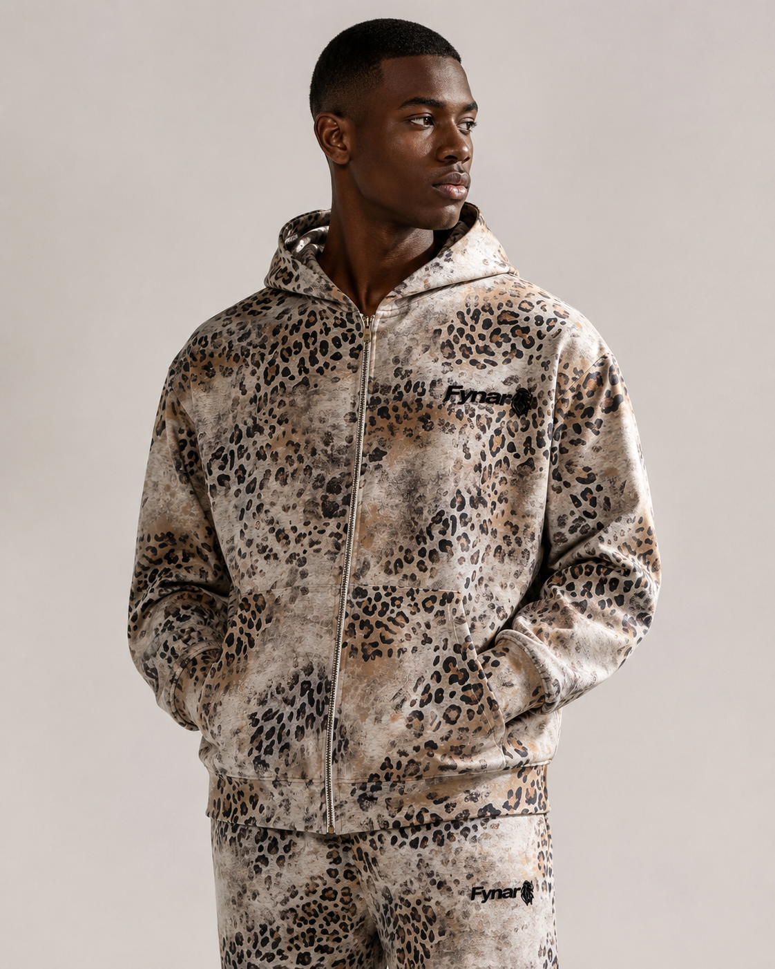 LEOPARD ZIP-UP
