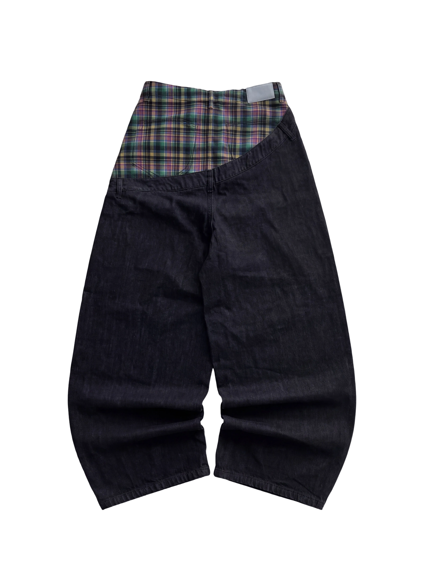 SLANTED PATCHWORK JEANS