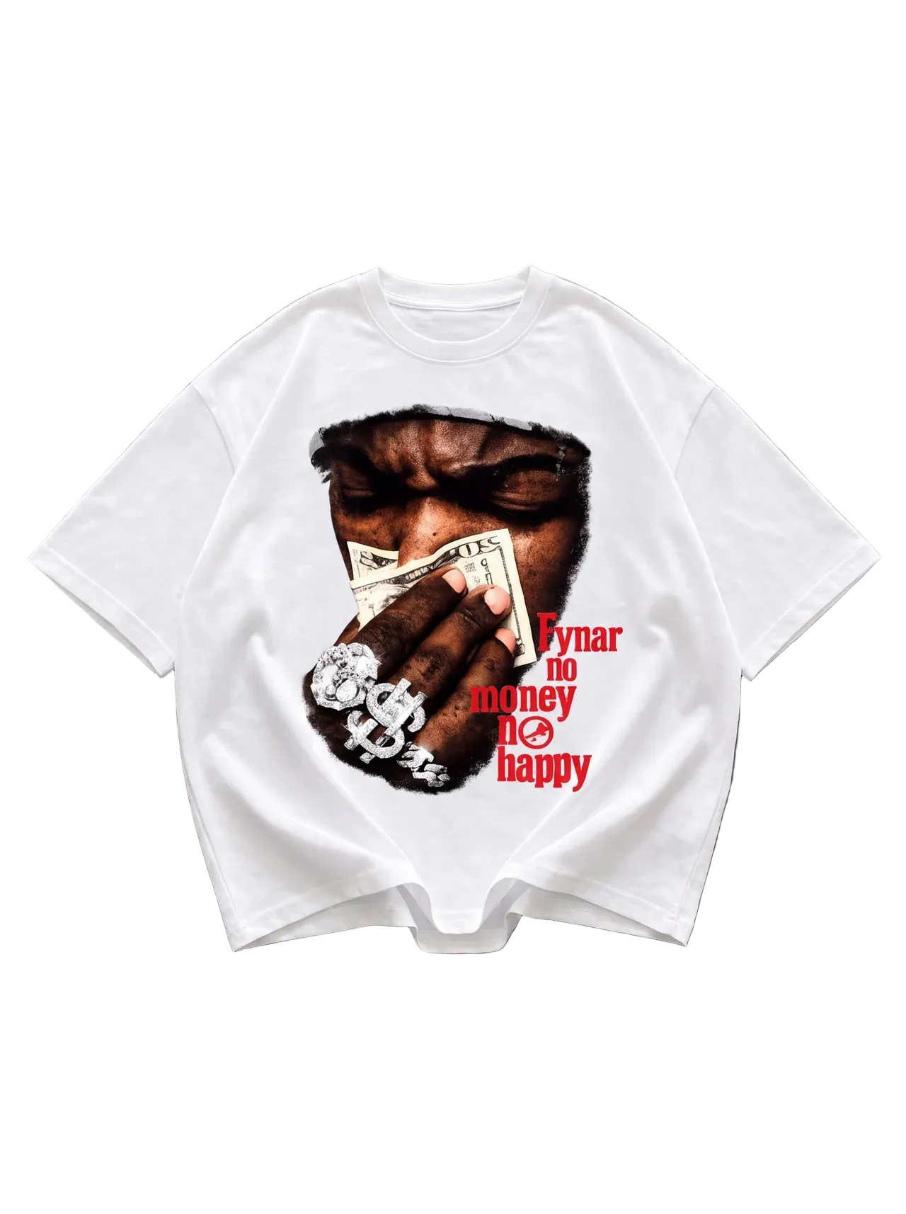 NO MONEY NO HAPPY TEE