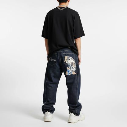 DISTRESSED FISH EMBROIDERY JEANS®