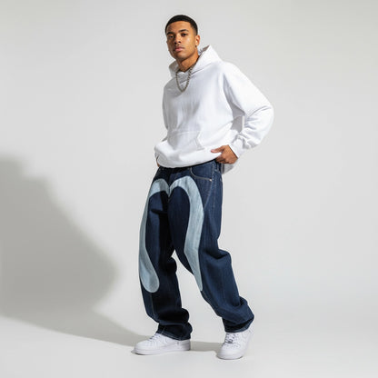 DISTRESSED FISH EMBROIDERY JEANS®