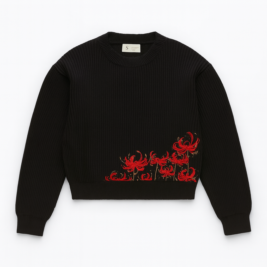SPIDER LILY EMBROIDERY SWEATER®