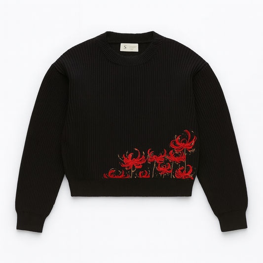 SPIDER LILY EMBROIDERY SWEATER®
