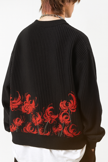 SPIDER LILY EMBROIDERY SWEATER®