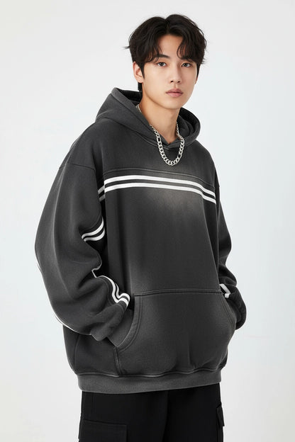 SUN FADE CONTRAST TAPE FLEECE HOODIE®