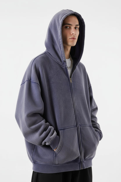 FLEECE ZIP-UP® [NAVY BLUE]