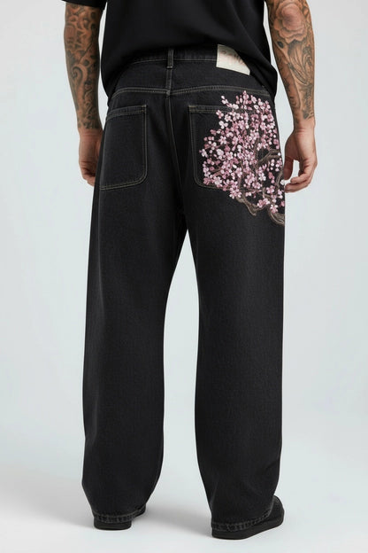 PLUM BLOSSOM EMBROIDERY DENIM®