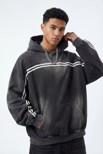 SUN FADE CONTRAST TAPE FLEECE HOODIE®