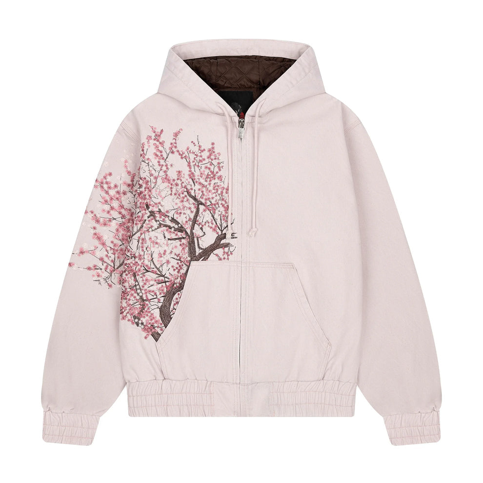 CHERRY BLOSSOM EMBROIDERED ZIP-UP®