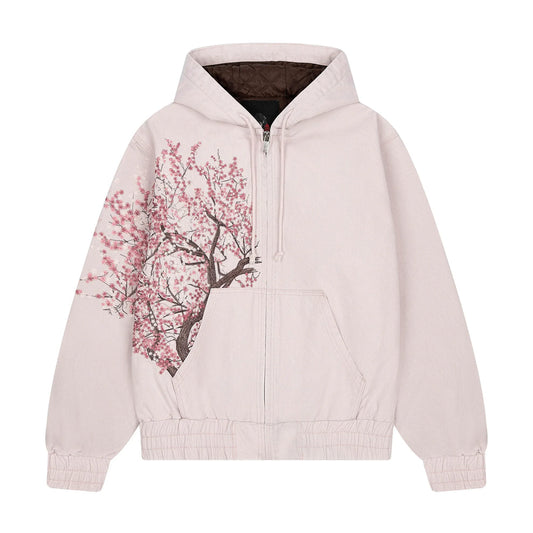 CHERRY BLOSSOM EMBROIDERED ZIP-UP®