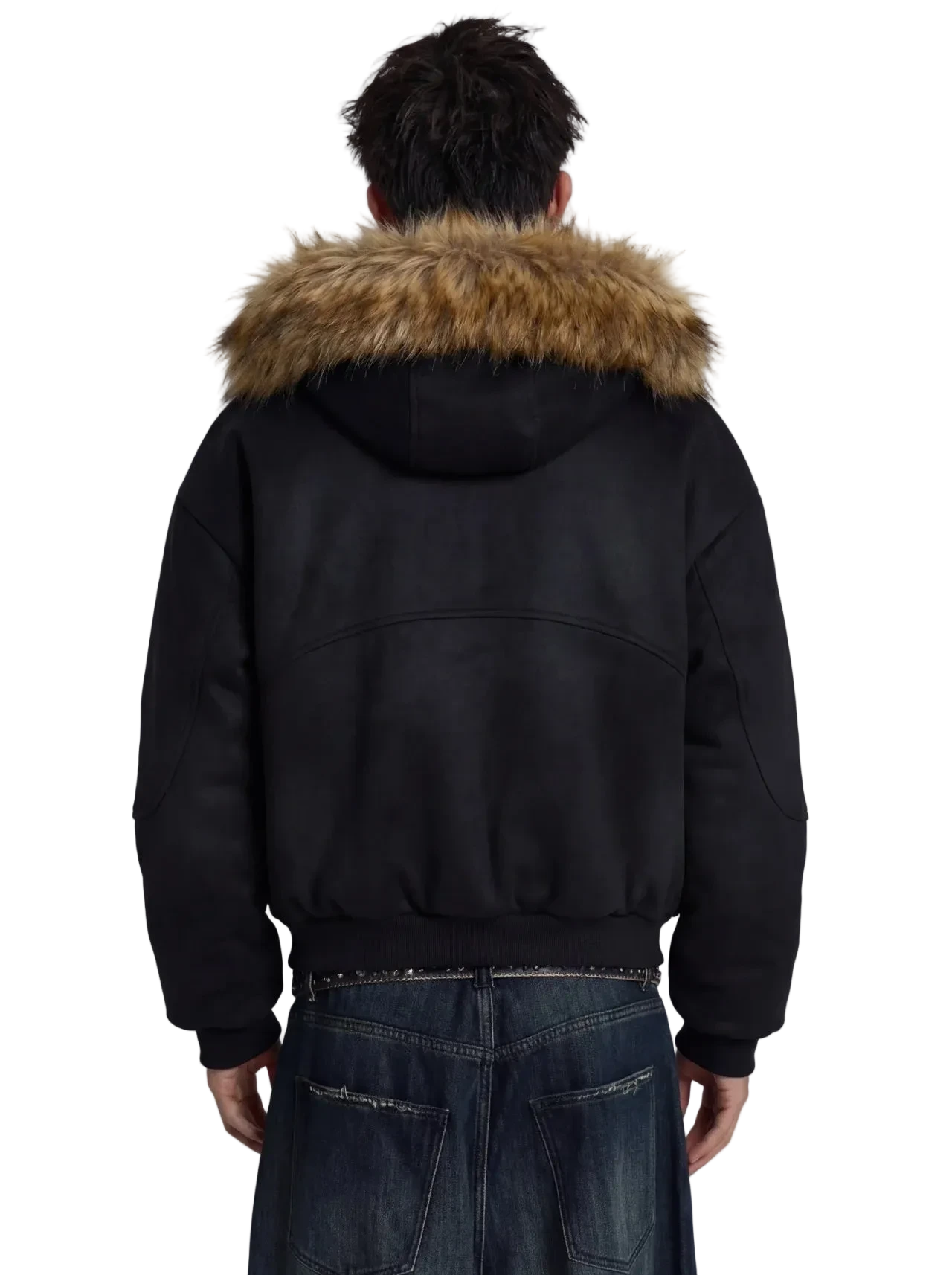 SUN FADE BOXY DETACHABLE FUR HOODIE®