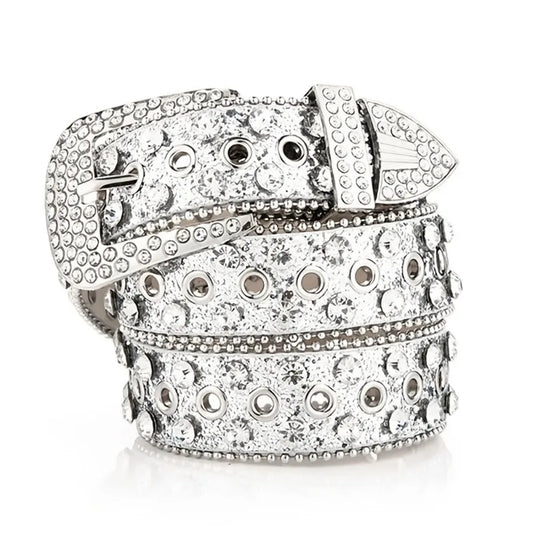 SILVER RHINESTONE BELT®