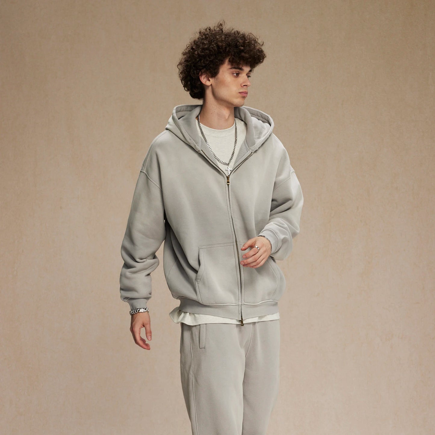 FLEECE ZIP-UP® [GREY]