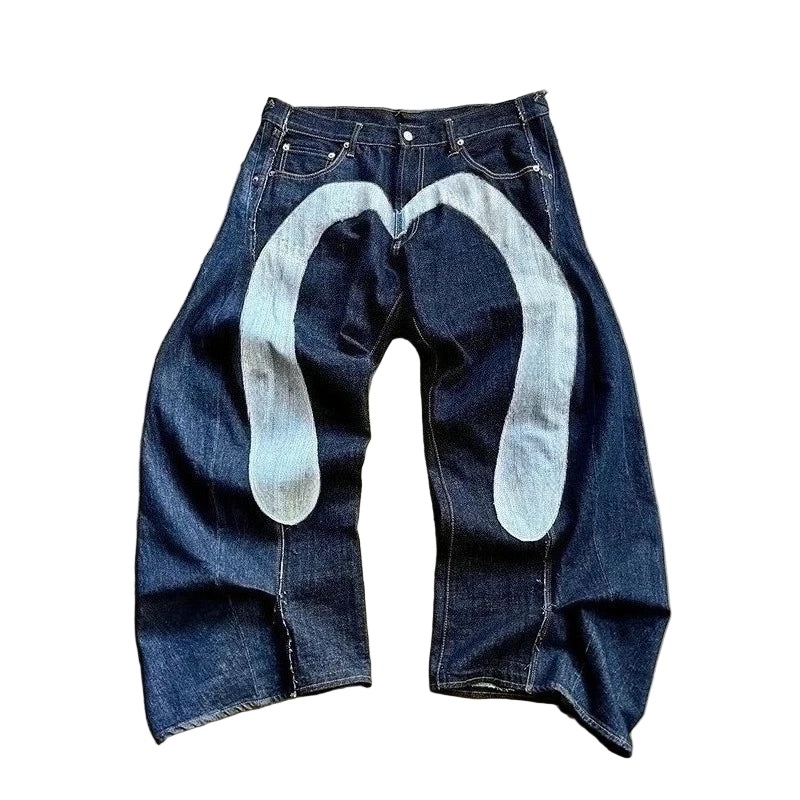 DISTRESSED FISH EMBROIDERY JEANS®