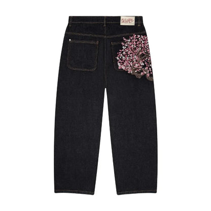 PLUM BLOSSOM EMBROIDERY DENIM®