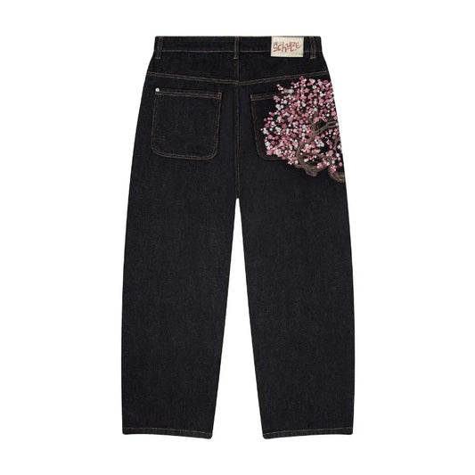 PLUM BLOSSOM EMBROIDERY DENIM®