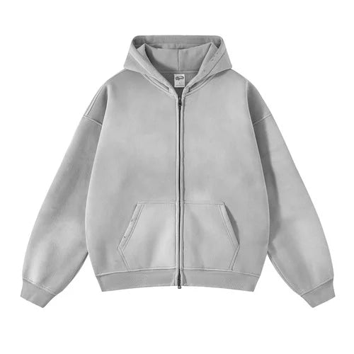 FLEECE ZIP-UP® [GREY]