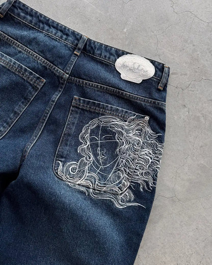 FACE EMBODIED DENIM JEANS®
