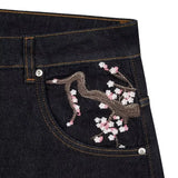 PLUM BLOSSOM EMBROIDERY DENIM®