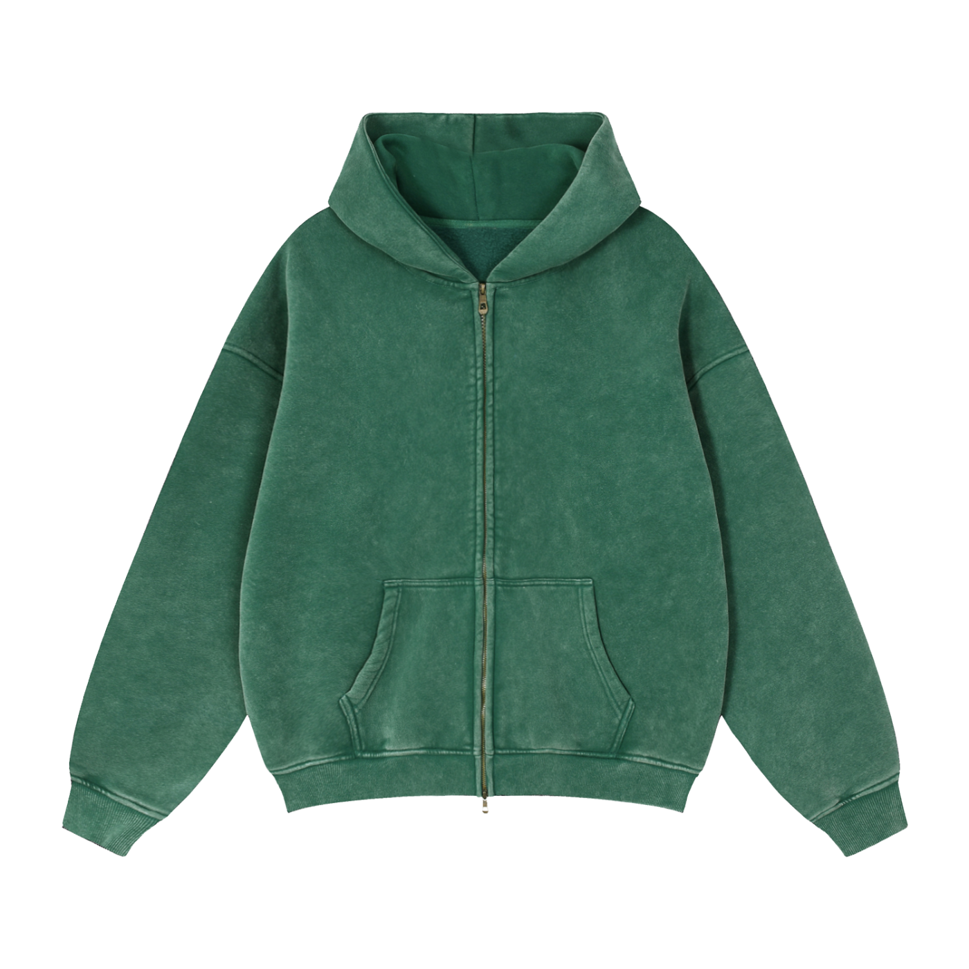 THICK BOXY ZIP-UP