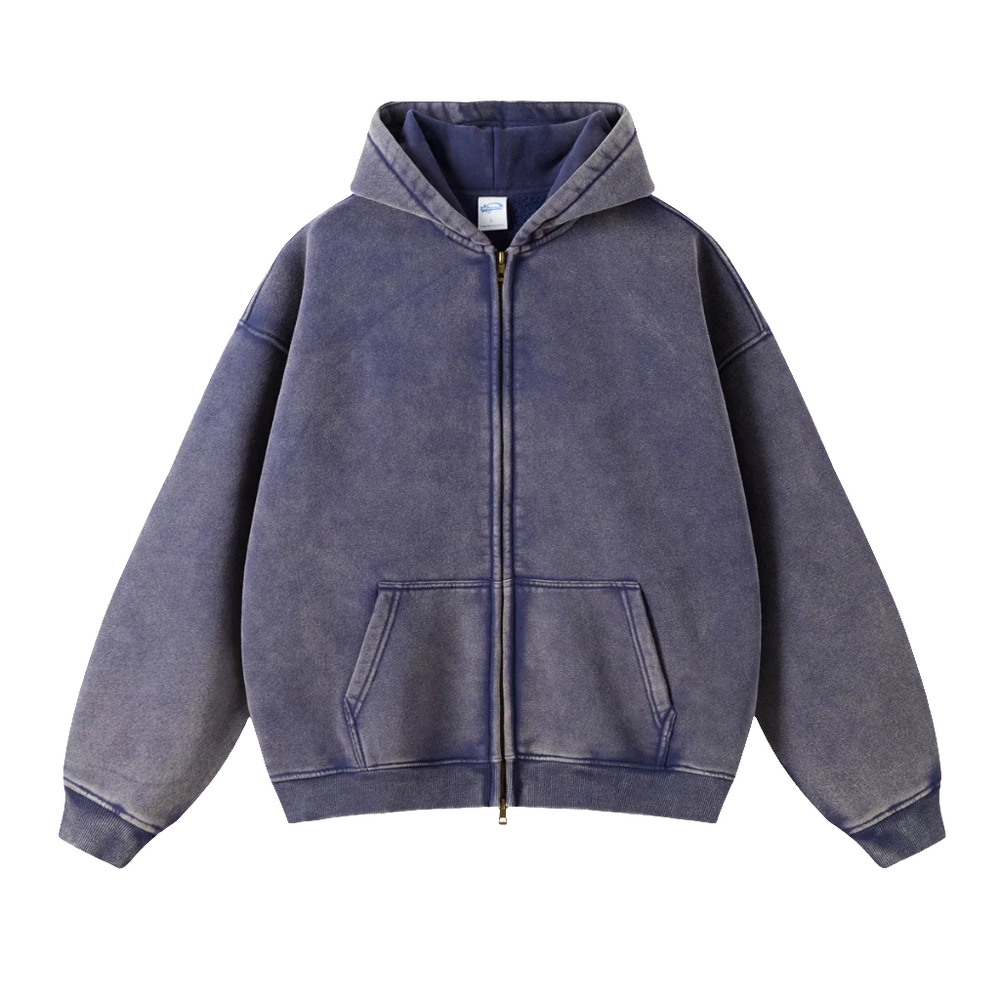 FLEECE ZIP-UP® [NAVY BLUE]