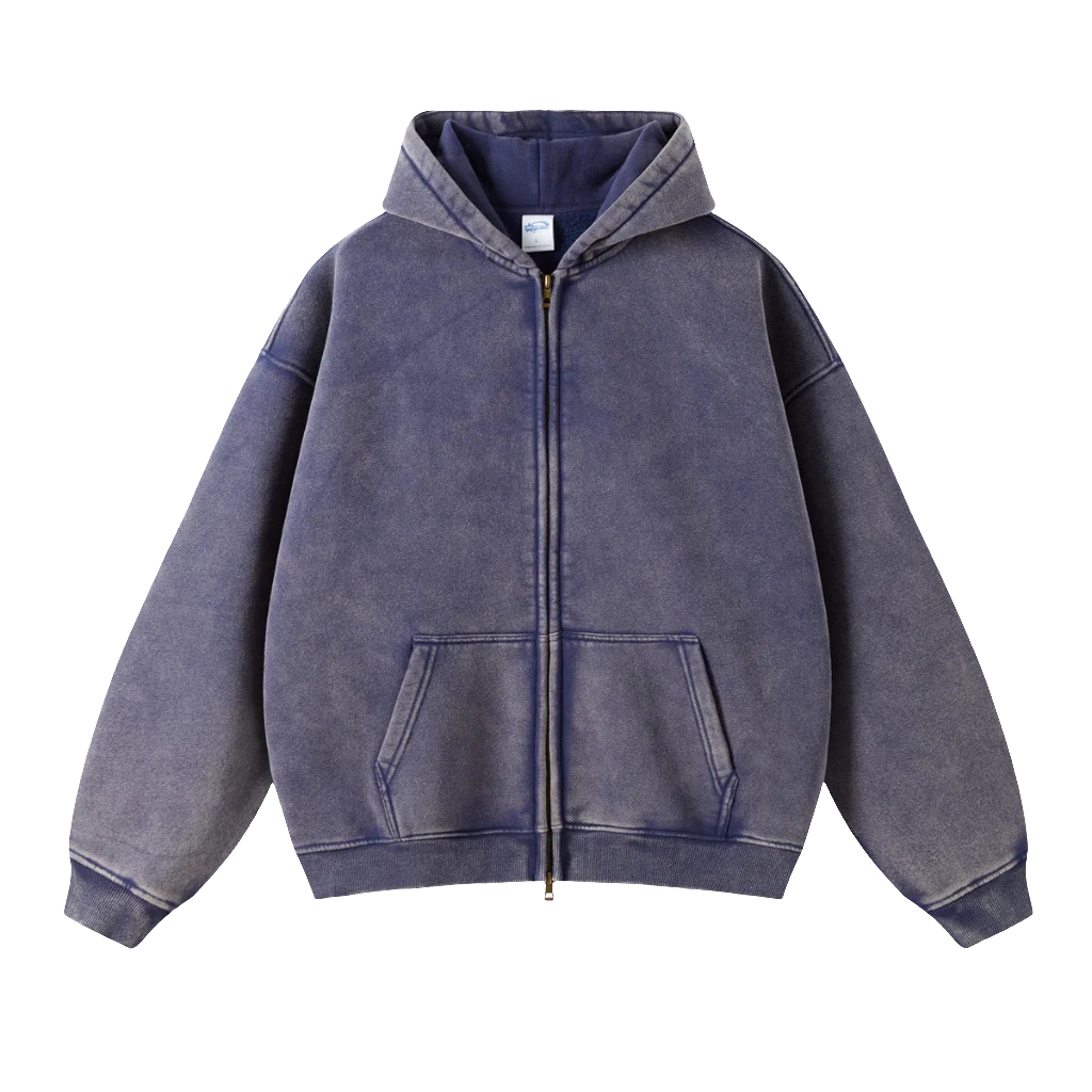 FLEECE ZIP-UP® [NAVY BLUE]