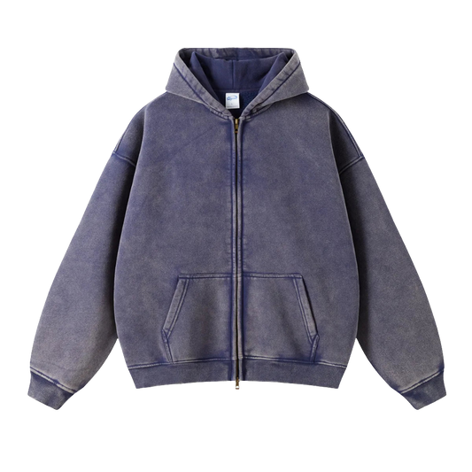FLEECE ZIP-UP® [NAVY BLUE]