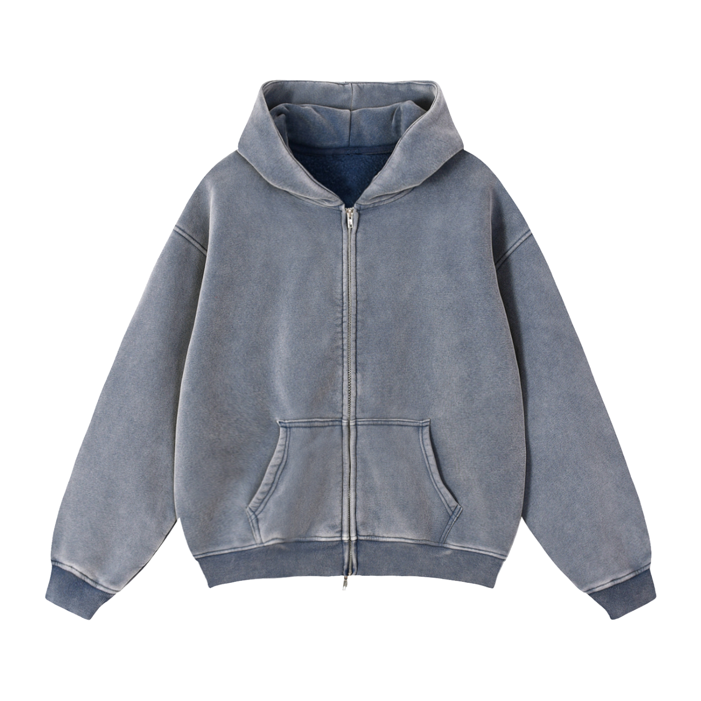THICK BOXY ZIP-UP