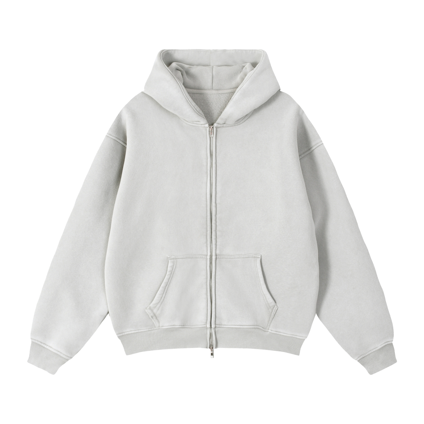THICK BOXY ZIP-UP