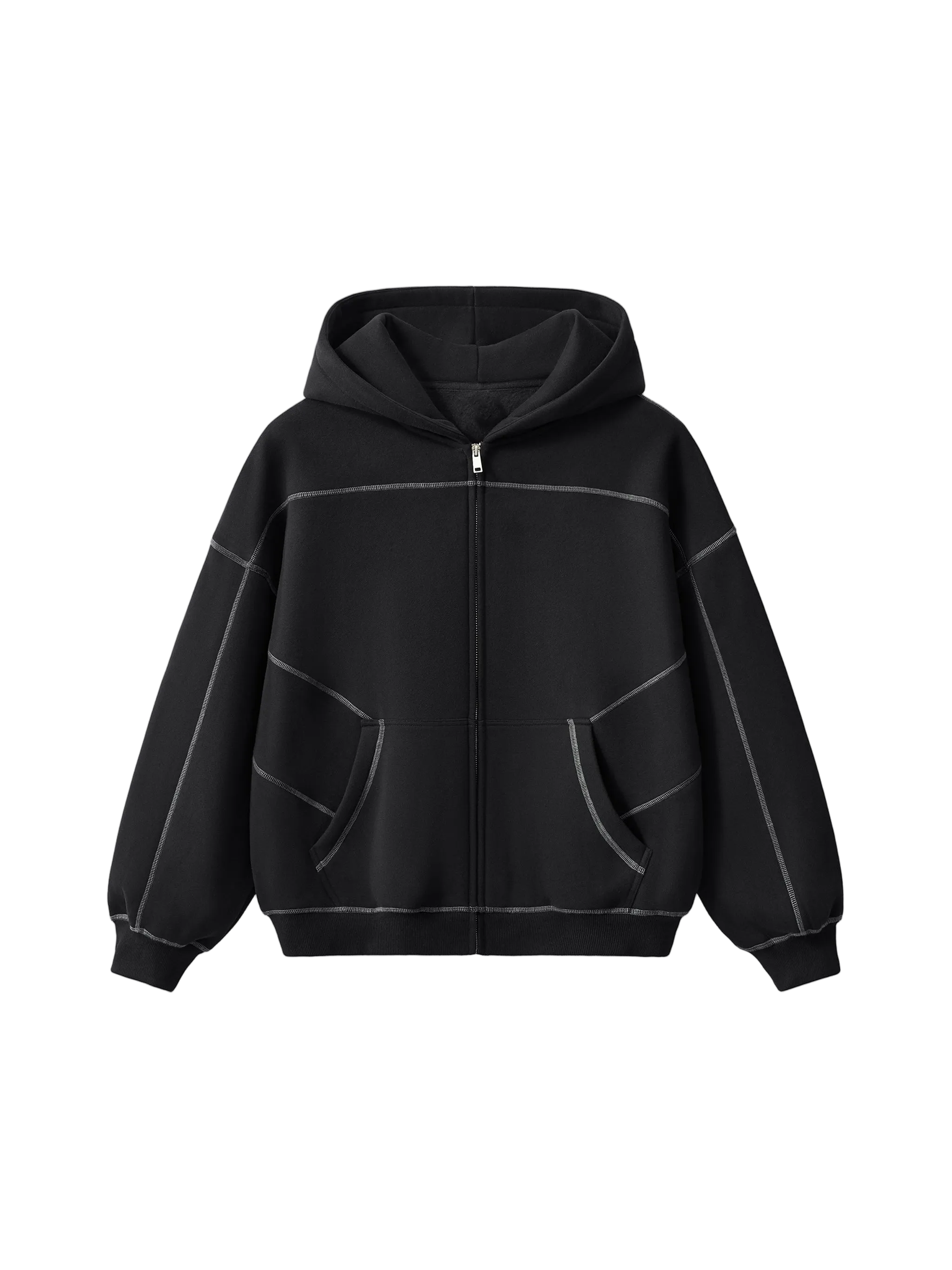 CONTRAST STITCHED ZIP-UP®