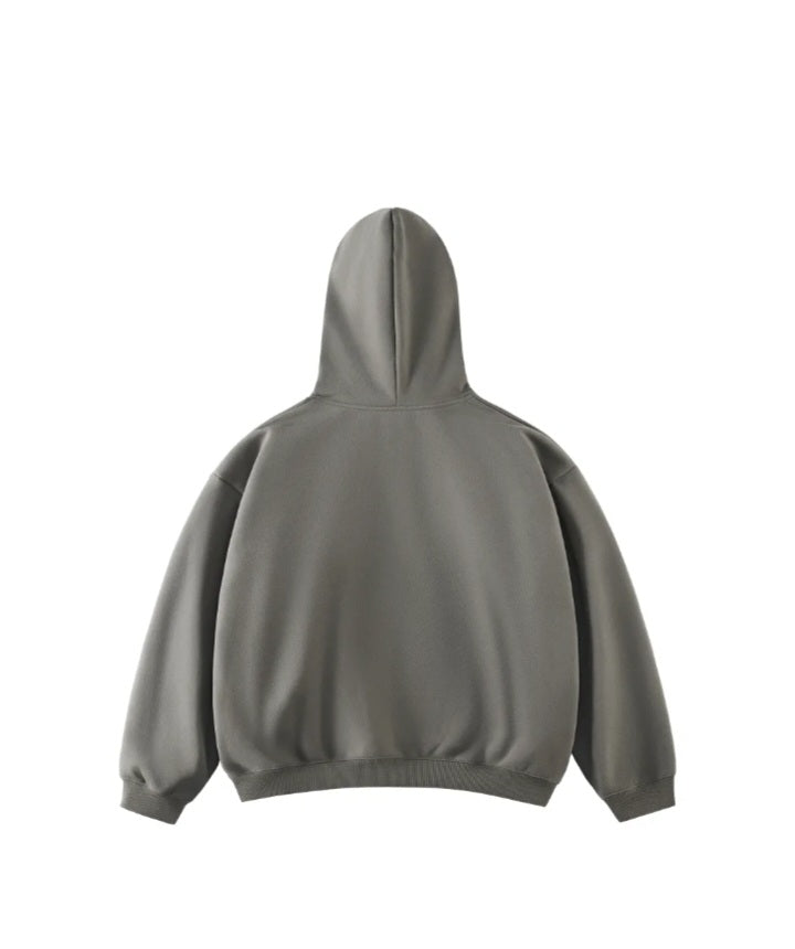 SIMPLE SOFT COTTON HOODIE® [DARK GREY]